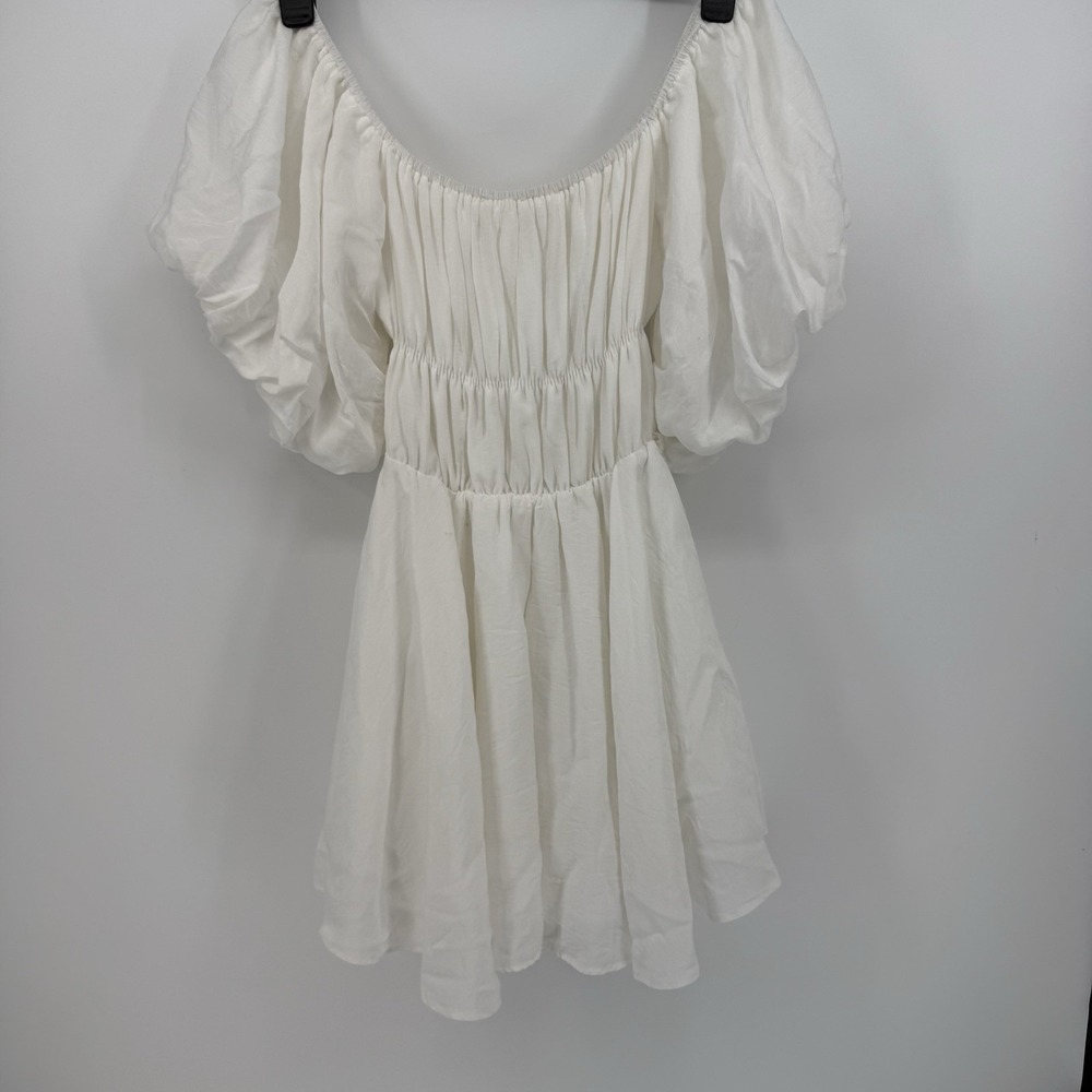 Altar'd State Babydoll Tiered Dress Off White Sorority Size XS Boho Peasant‎